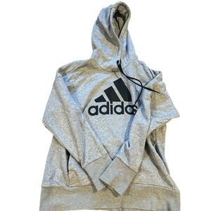 Adidas Women’s Gray Hoodie with Black Logo
